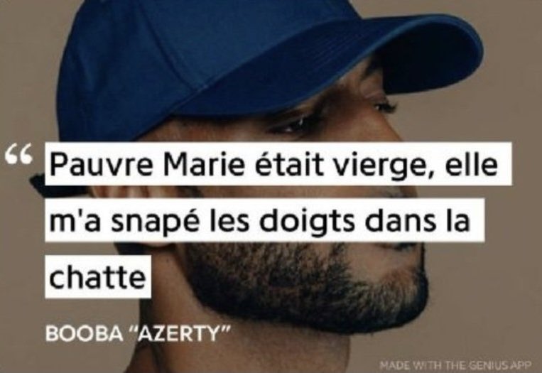 tysmamdl's tweet image. (c’est aussi le moment de rappeler que Booba a salit des religions)