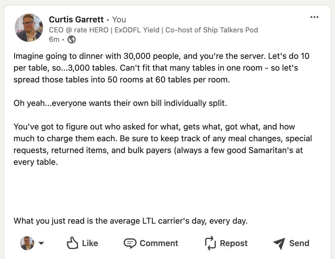 I love freight and I love food...