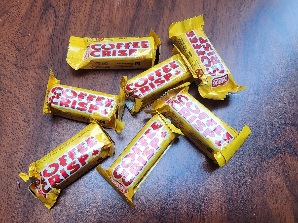 Me? Bribing people to come to my #wcroc talk with #coffeecrisp? Never. #wordcamp #adhd #projectmanagement