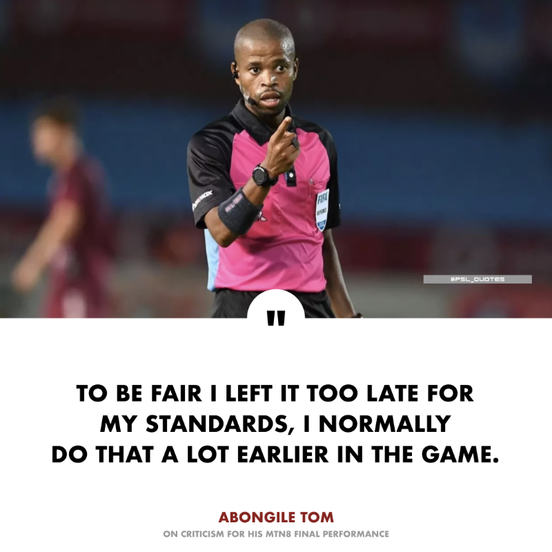 BREAKING! Abongile Tom breaks his silence on criticism for his performance in the MTN8 final 🚨

Tom says Stellenbosch FC is lucky he wasn't in his usual form and only stole the show in the dying minutes of the game to hand Orlando Pirates the win.