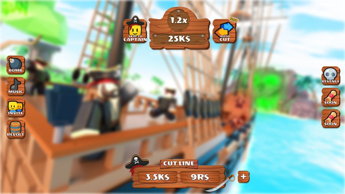 styflux's tweet photo. Thrilled to share our latest project! We worked with our client to completely redesign the UI for their pirate-themed Roblox game, using our professional feedback and design skills. Take a look at the results!

Want to collaborate? hello@styflux.com

#RobloxDevs #uidesign #figma https://t.co/st0cZzF7R2