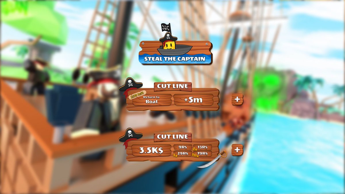 styflux's tweet photo. Thrilled to share our latest project! We worked with our client to completely redesign the UI for their pirate-themed Roblox game, using our professional feedback and design skills. Take a look at the results!

Want to collaborate? hello@styflux.com

#RobloxDevs #uidesign #figma https://t.co/st0cZzF7R2