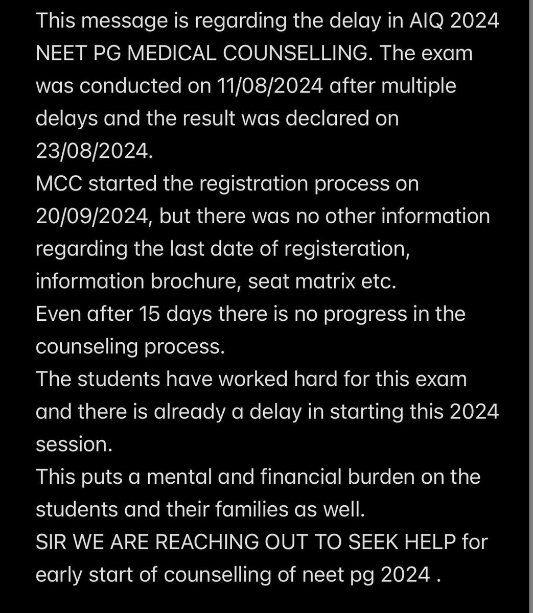 Akash301095's tweet photo. Medical Council of india
#STARTNEETPG2024COUNSELLING 
@DghsIndia @MoHFW_INDIA @JPNadda @NbeIndia @official_aimsa @FordaIndia https://t.co/2w13WaGXXx