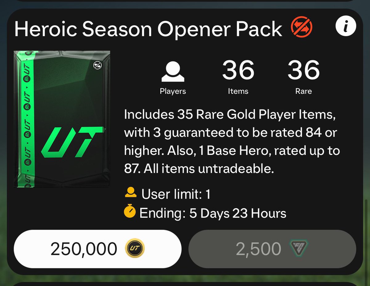 🚨 QUICK 250k Hero pack giveaway

• RT
• Tell me your console
• Follow us @FCCoinBOOST

Winner in 2 hours 🤝

#EAFC25