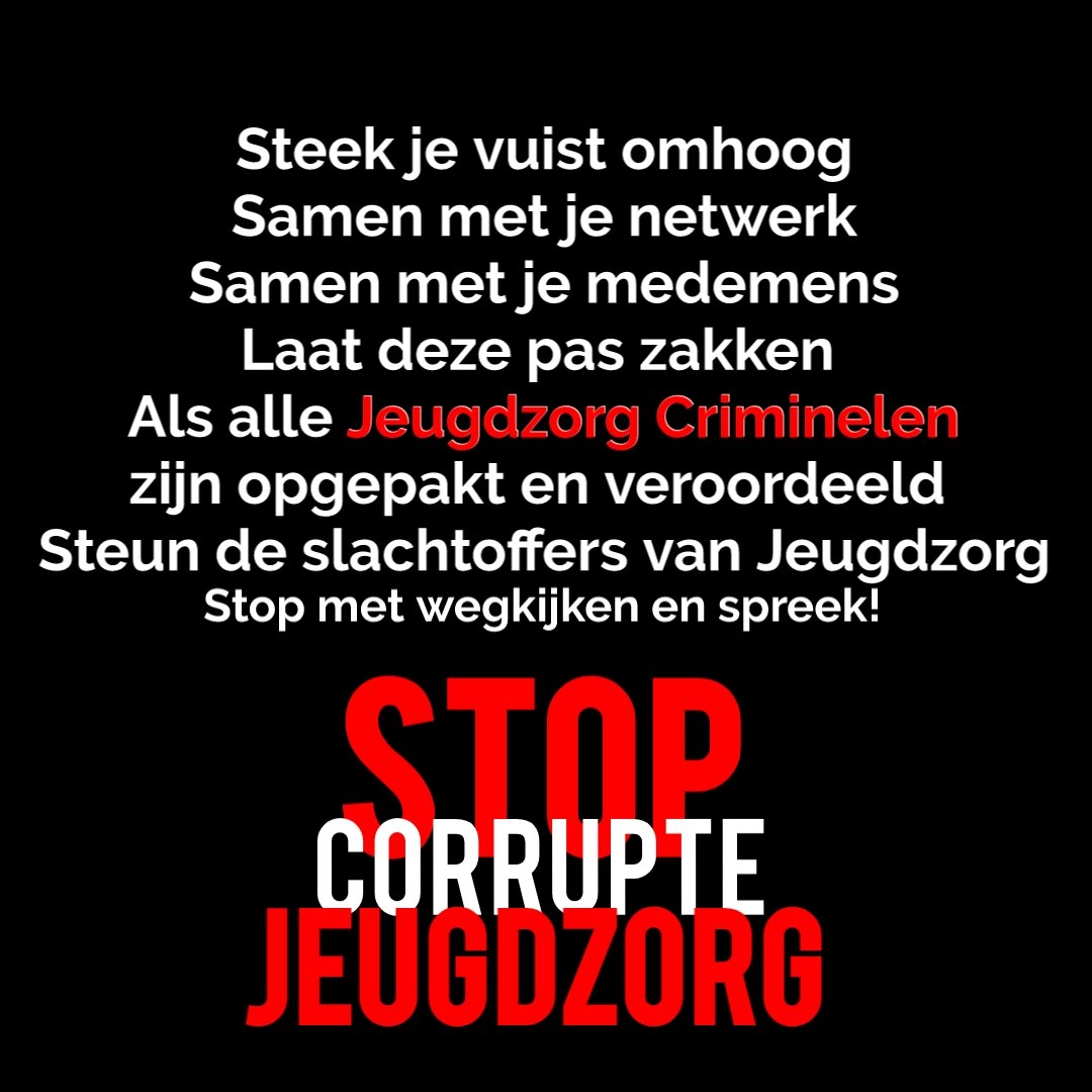stopcorrupteJGZ's tweet image. #jeugdzorg #jeugdwet #codezwart #rvdk #klokkenluider #schandaal #waarheid #doofpot