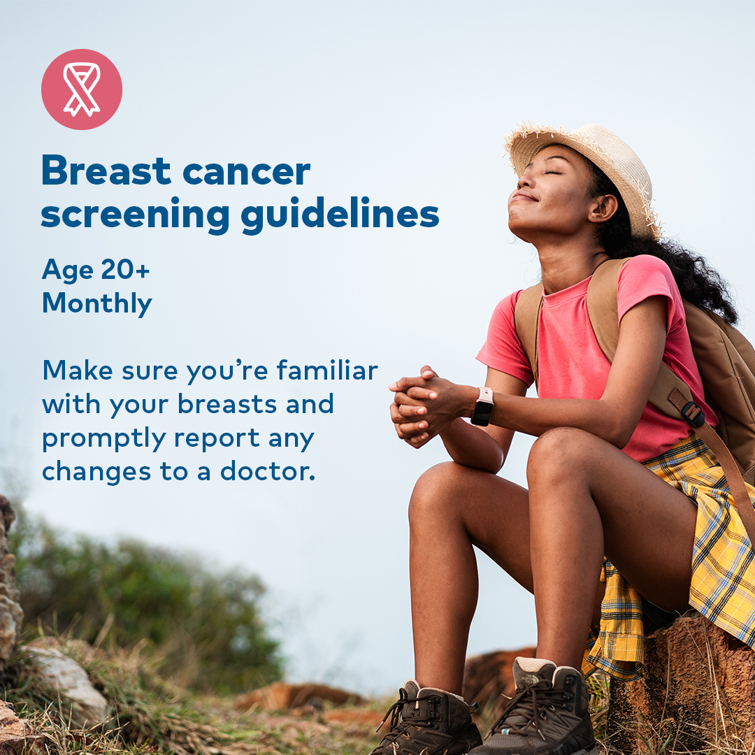 Wondering if it's time for a #BreastCancer screening? Follow these guidelines based on your age. As early as age 25, talk to your doctor about your personalized risk as you may be a candidate for genetic counseling and/or earlier screening.

#ImproveMoreLives