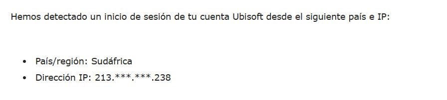 Pa el sudafricano que me ha cambiado la contraseña y el correo de Ubisoft me cago en todos tus muertos