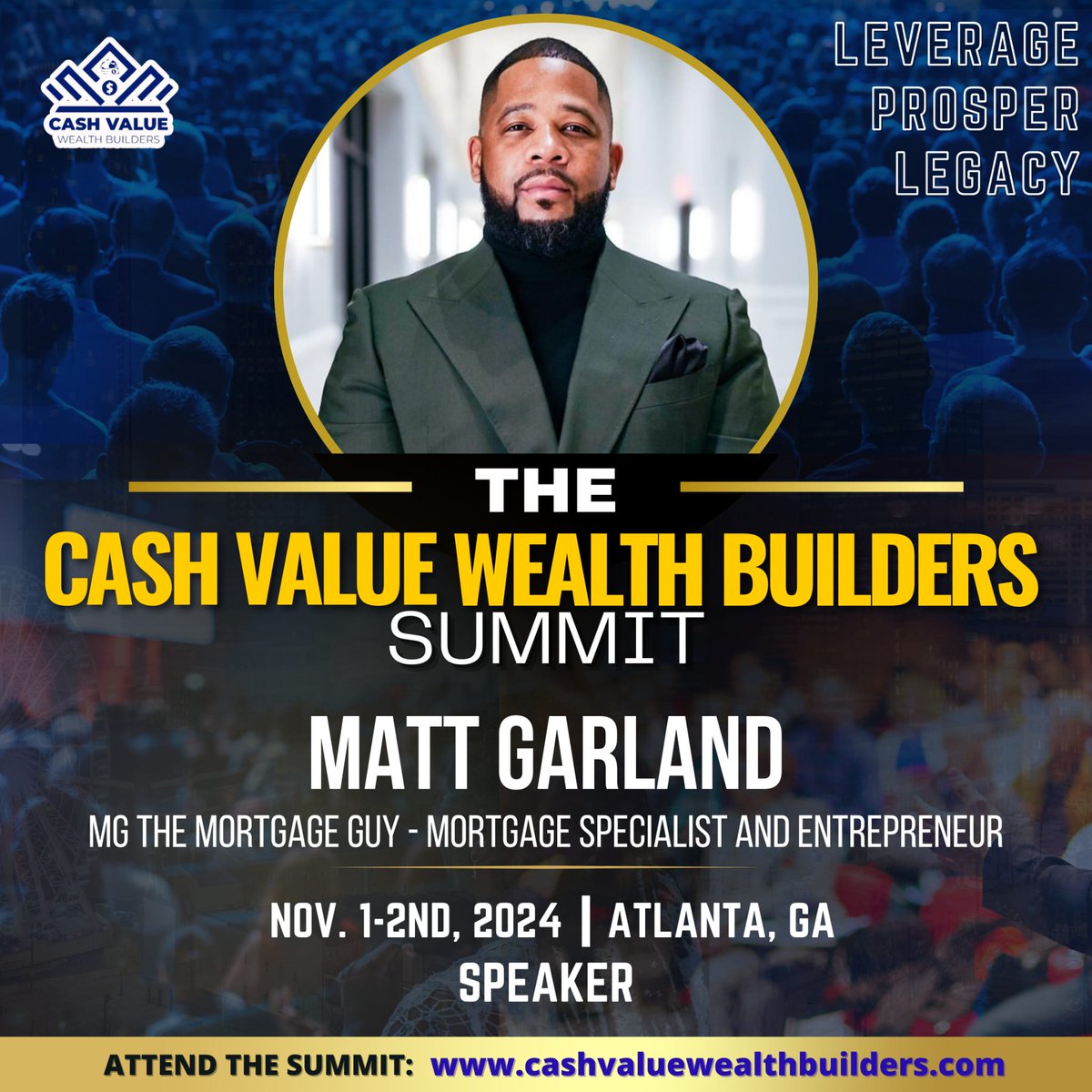 jwealthbuilder's tweet image. 💰 Speaker Alert💰
@mgthemortgageguy is bringing his real estate expertise to the Cash Value Wealth Builders Summit!

Come Learn strategies on how to Leverage Mortgages to create passive income and build long term wealth! You don't want to miss this!
cashvaluewealthbuilders.com