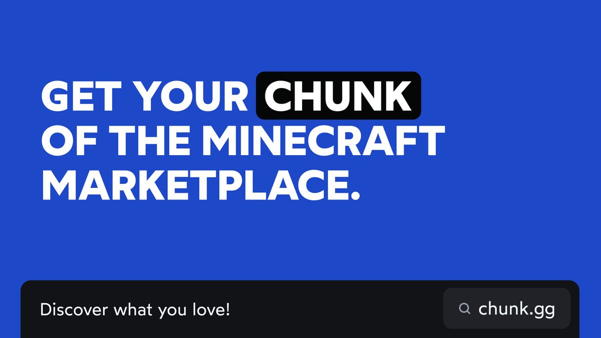 Introducing CHUNK – your go-to platform for discovering the best Minecraft Marketplace content! Whether you're searching for the latest releases, trending creations, or timeless classics from the Bedrock Marketplace, CHUNK makes it easy to explore and find what you love.