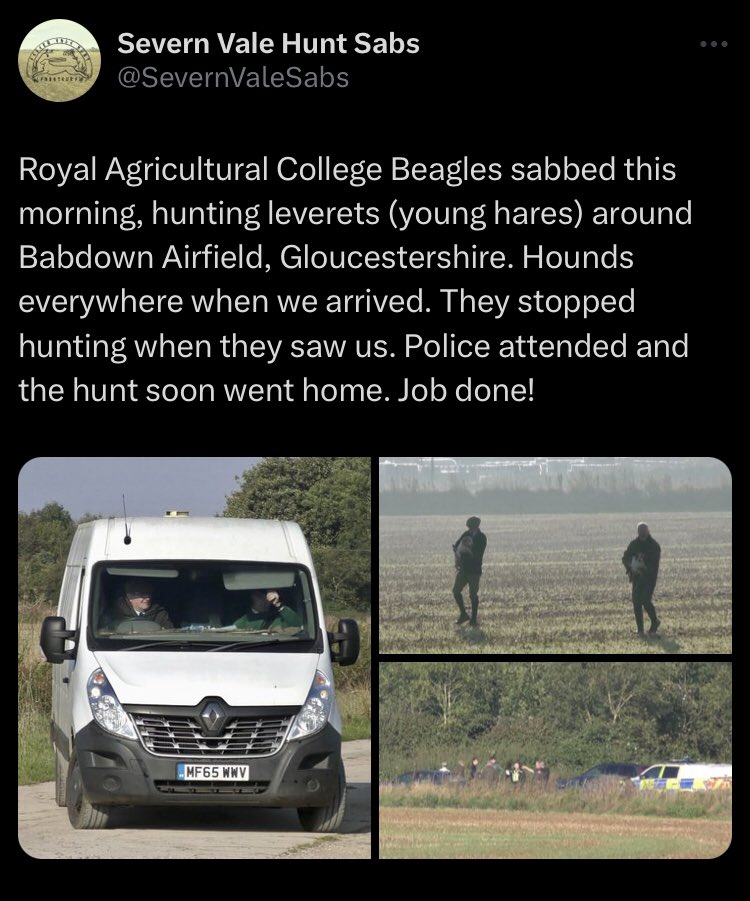 See if you can steer your new students away from wildlife crime instead of facilitating it through your support of illegal hare hunting 👇