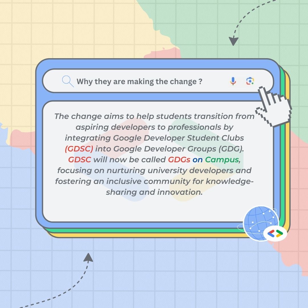 GDSCENSAB's tweet photo. Rebranding Alert!🔥🔥
 GDSCs is now GDGs ON CAMPUS 🎊,
 Get ready for a thrilling ride of creativity and tech!🚀🚀

#GDG2024 #InspirationTech #LearnAndGrow #GoogleDevelopers  #googledevelopersgrouponcampus #developergroup #gdsc #gdg_ensa_berrechid
#gdgensab https://t.co/BO5Spuh7iu