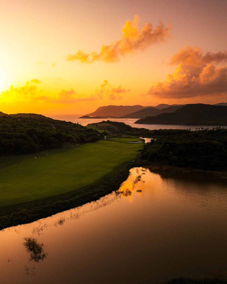 Hole #13 at Point Hardy Golf Club is played downhill to a large but strategically sculpted green, framed perfectly by the backdrop of island and sea beyond.

📷 Shawn Michael Marcellin