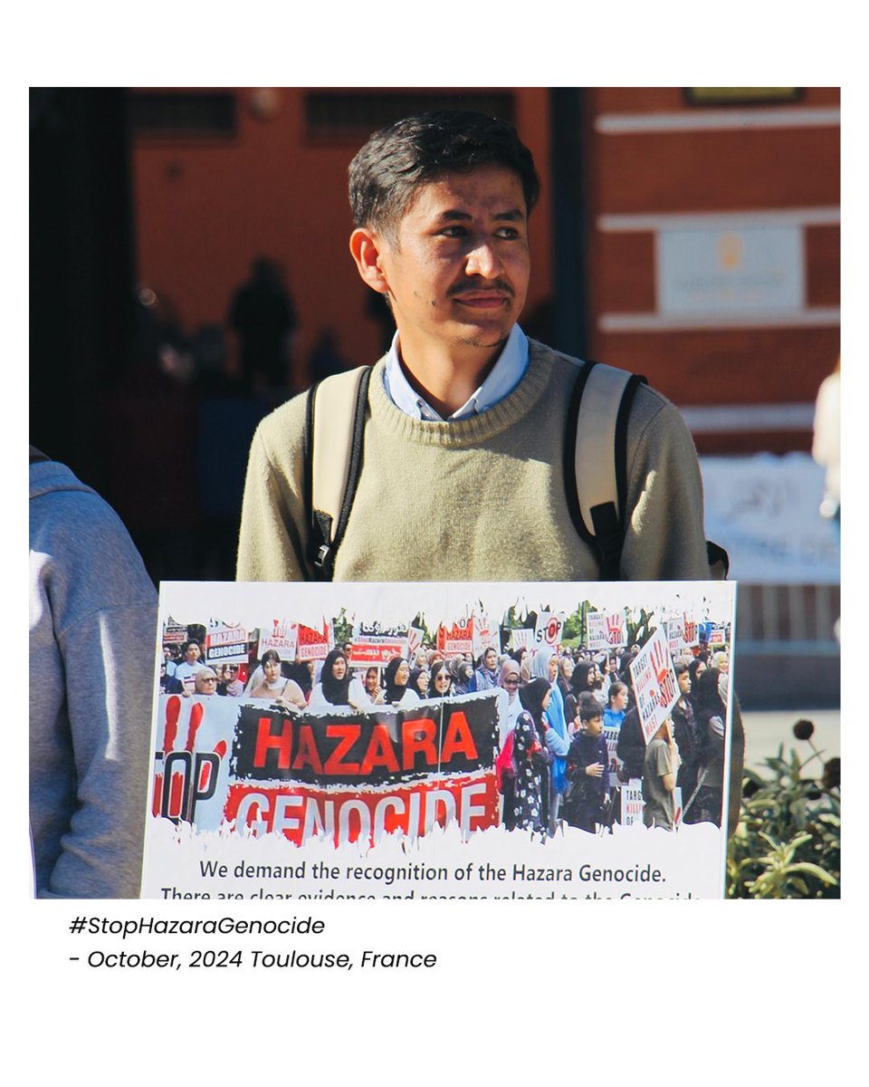 FSidiqy's tweet photo. Aujourd’hui à Toulouse, nous nous sommes rassemblés avec des centaines d’autres pour faire entendre nos voix contre le génocide des Hazaras. Nous exigeons justice et la fin de la violence contre ce peuple innocent. Ensemble, nous luttons pour la justice et les droits humains. https://t.co/4FcxEqxl5t