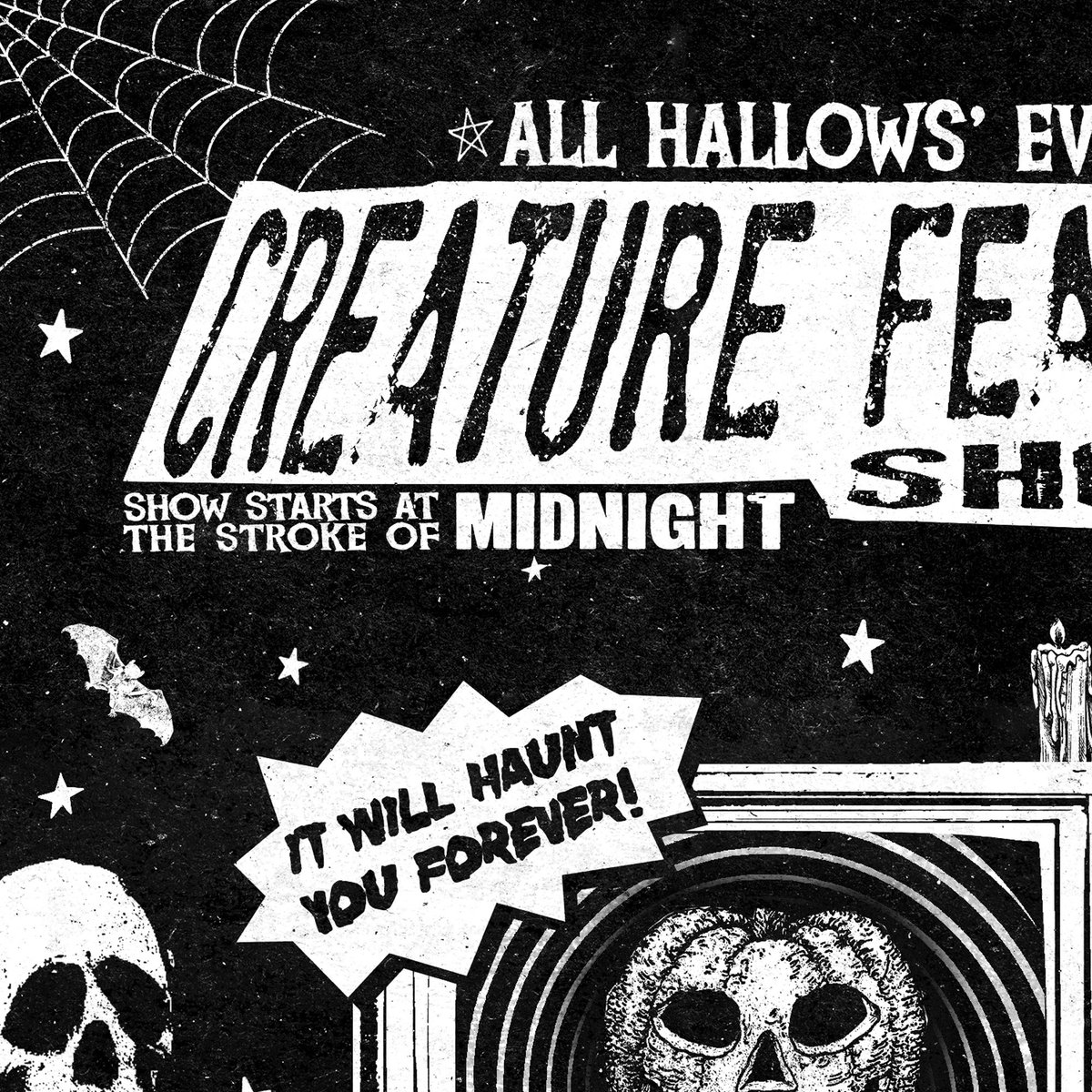 22mediaco's tweet photo. 🎃 𝟐𝟎𝟐𝟒 𝐒𝐩𝐨𝐨𝐤𝐬𝐡𝐨𝐰 𝐒𝐞𝐫𝐢𝐞𝐬 👻

“Creature Feature Show”
Limited Run 8x10 Prints

Available at: https://t.co/sEREisoHw8

***

#horror #HorrorArt #spookyseason #halloween #Halloweenart #grungedesign #graphicdesign #zine https://t.co/yis1jZ7VwL