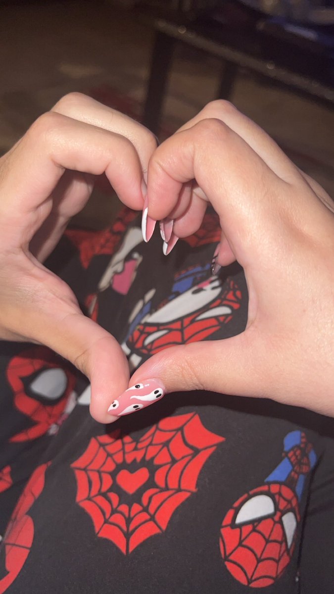 i got me and my bf matching spiderman hello kitty pjs 🥰
