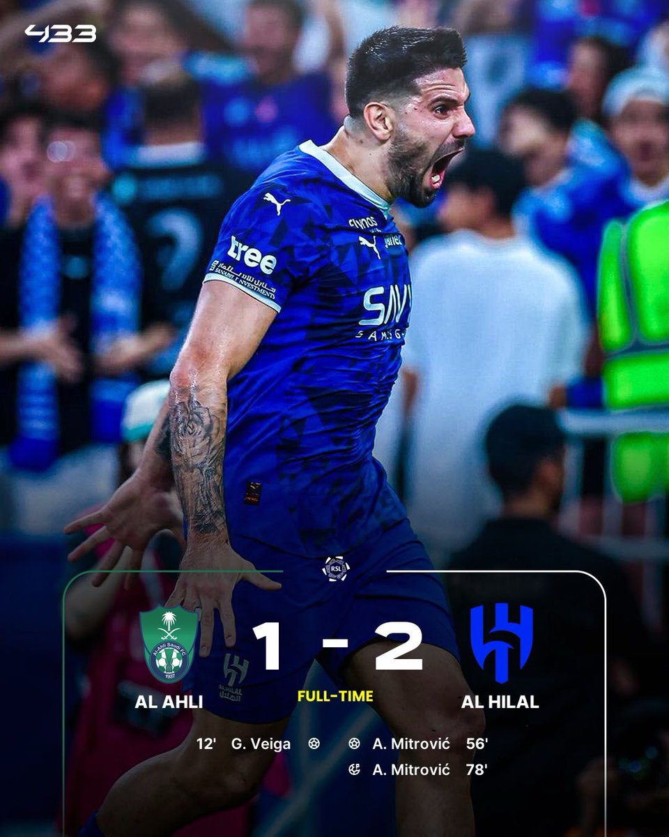 Mitrovic 🇷🇸 delivers 𝙖𝙜𝙖𝙞𝙣 for <a href="/Alhilal_FC/">نادي الهلال السعودي</a> ⚽️⚽️

9 goals in 6 games for Mitro 👏🔵
