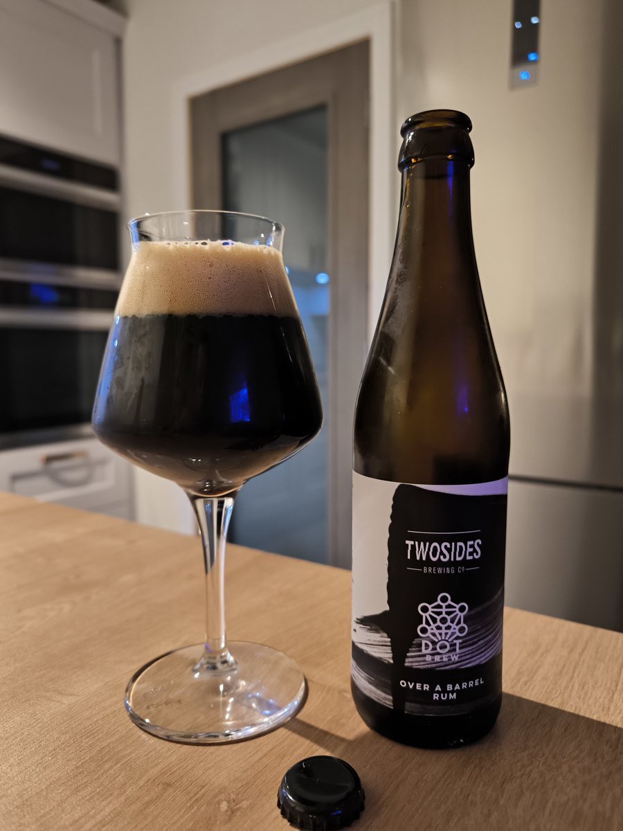 Onto Over A Barrel Rum. The second of the <a href="/twosidesbrewco/">Two Sides Brew Co</a> <a href="/DOT_Brew/">DOT brew</a> collaboration from last year.  #Stouturday 🍻🍻 

<a href="/ErwinPollard/">Erwin Pollard</a> <a href="/brickyard_d16/">Brickyard Gastropub</a>