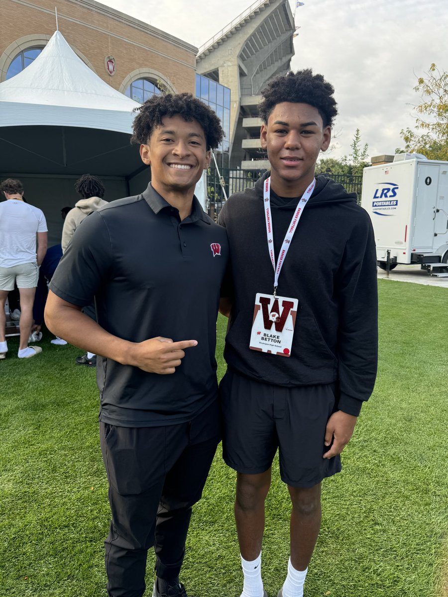 Blake Betton (@bettonblake) on Twitter photo Great day for football at <a href="/BadgerFootball/">Wisconsin Football</a> Big thanks to <a href="/Isaiah_Traufler/">Isaiah Traufler</a> and the rest of the staff for having us out!
<a href="/SaberFootball16/">Shakopee Football</a> <a href="/CoachBetton44/">Ray Betton</a> Great day for football at <a href="/BadgerFootball/">Wisconsin Football</a> Big thanks to <a href="/Isaiah_Traufler/">Isaiah Traufler</a> and the rest of the staff for having us out!
<a href="/SaberFootball16/">Shakopee Football</a> <a href="/CoachBetton44/">Ray Betton</a>