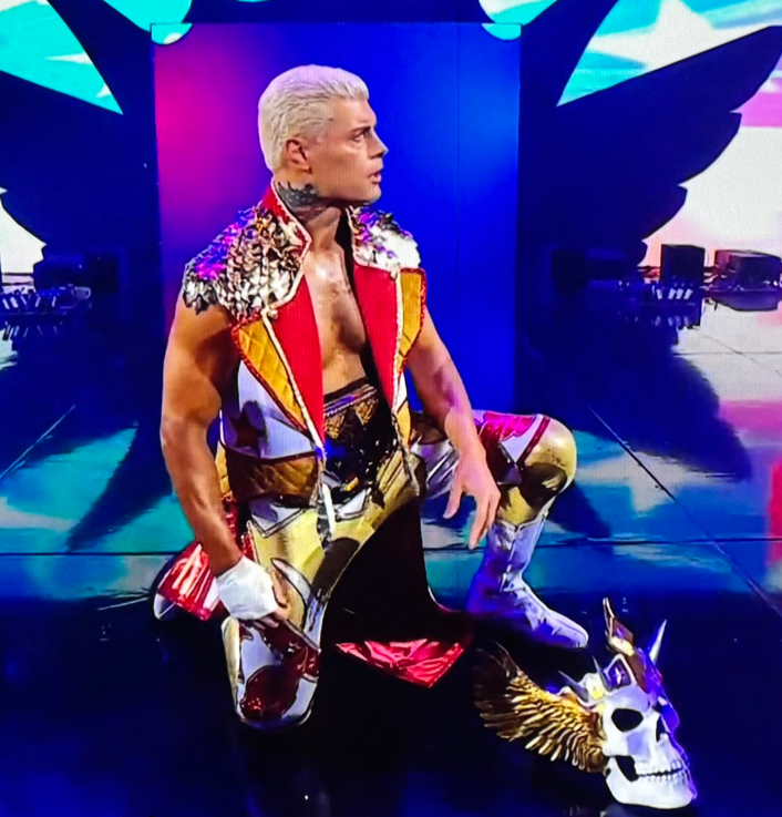 JDHoop702's tweet image. What a wild ride! Getting to design gear for @CodyRhodes & @WWERomanReigns is a dream come true! Thank you Cody & Roman! #WWEBadBlood