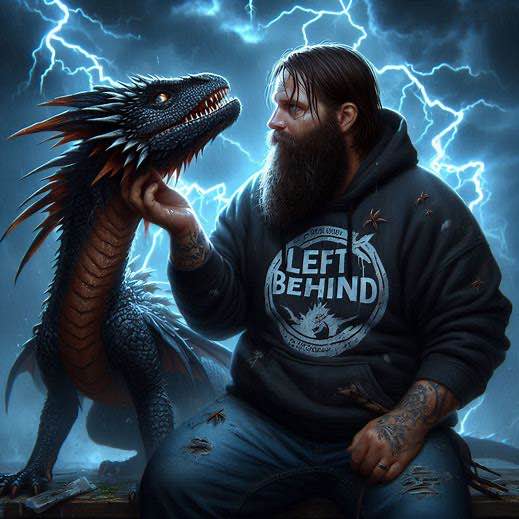 Leftbehind74's tweet photo. A freind made this for me using AI. It's perfect. It is the most accurate depiction of everything that I have been through for the last last year and half and still some how be able to be standing and still be who I am. https://t.co/YnXRxTGgsq