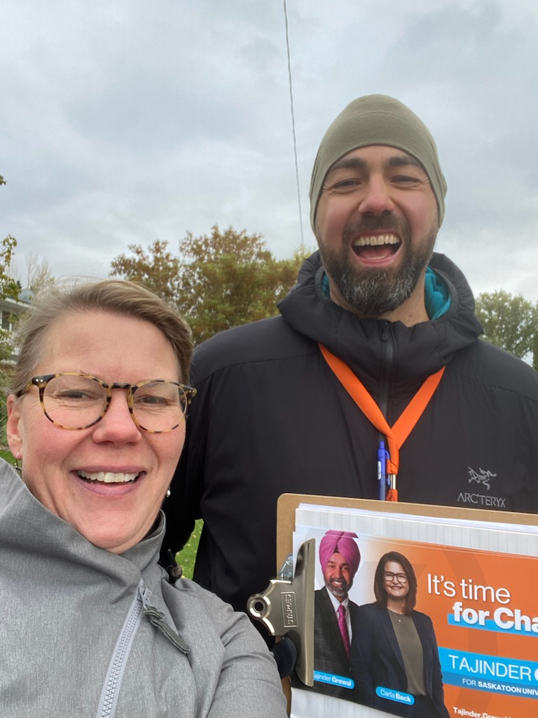 The winds of change were strong today! Some of the volunteer crew braved again today to canvass. Thankful for the opportunity to chat with folks about their hopes for the constituency. #TimeForChange #VolunteerCrew #CommunityEngagement