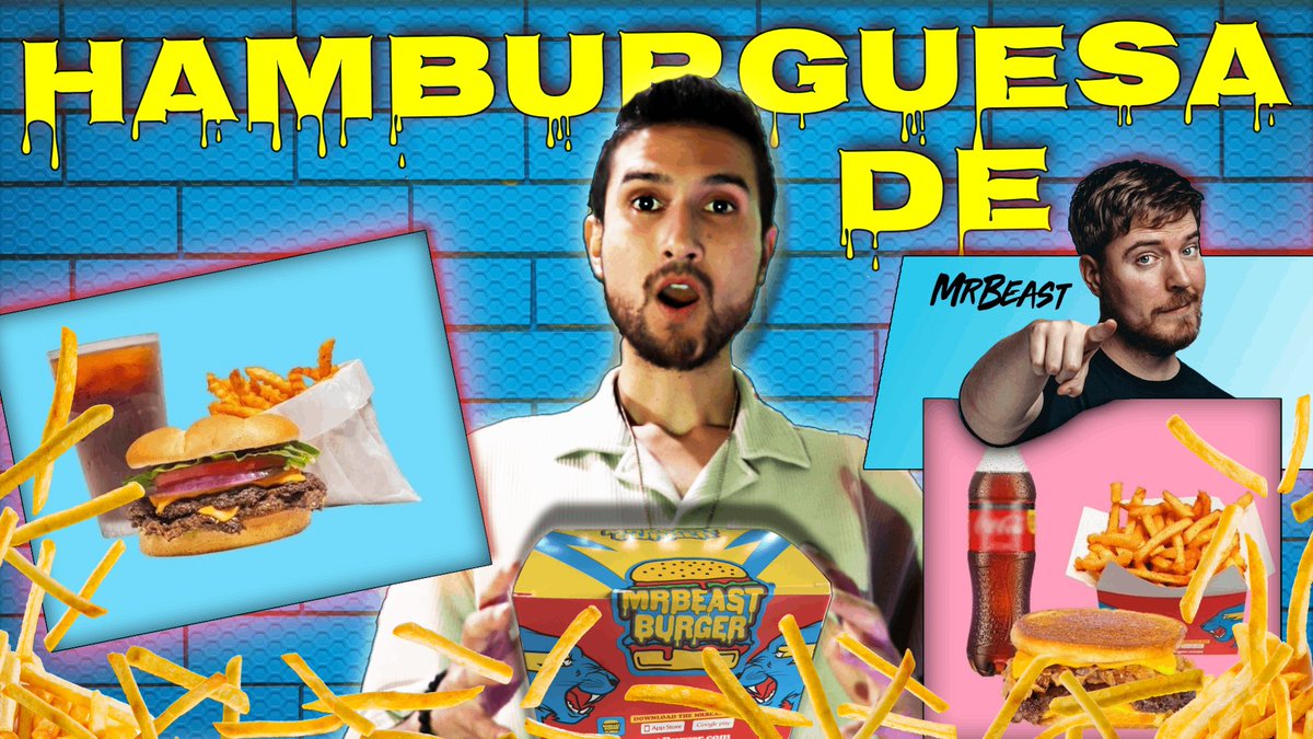 mrdeivv's tweet photo. Pruebo COMIDA de Famosos: MRBEAST! 🤤🍔 

Tenia ganas de probar la famosa hamburguesa por mucho tiempo y finalmente tengo la oportunidad, ¿Valdrá la pena?

➡ https://t.co/ZydnvVbxaf ⬅
#mrdeivv #colombia #comida https://t.co/sLU5jFHICu