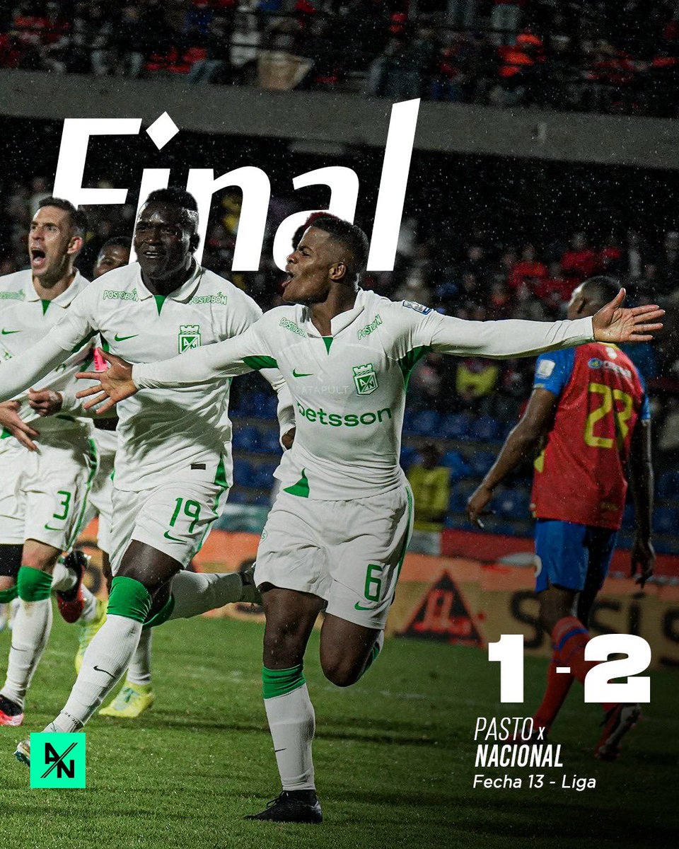 Atlético Nacional (@nacionaloficial) on Twitter photo PAS 🆚 NAL |⏱️| 90' | 1-2 | NOS LLEVAMOS LOS TRES PUNTOS A CASA ¡VAMOOOOOOS! 💪💚
#MinutoAMinutoVerdolaga🇳🇬 PAS 🆚 NAL |⏱️| 90' | 1-2 | NOS LLEVAMOS LOS TRES PUNTOS A CASA ¡VAMOOOOOOS! 💪💚
#MinutoAMinutoVerdolaga🇳🇬