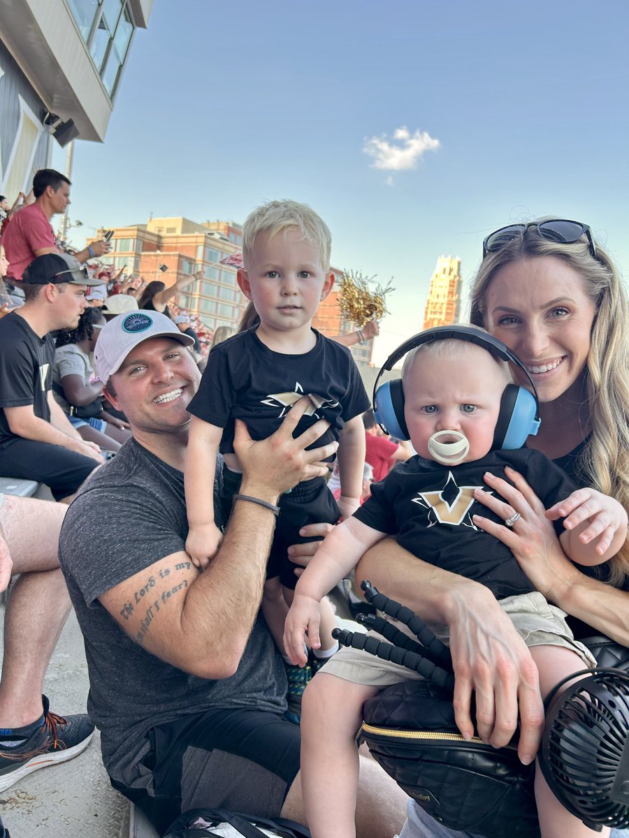 2 Future vandy football players witnessing greatness today!!! Go Dores!! So happy for those boys and so proud <a href="/VandyFootball/">#14 Vanderbilt Football</a>
