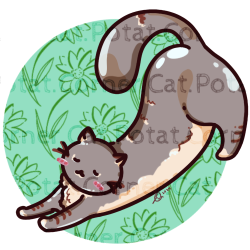 Look! It's a bird! It's a plane!
It's a COMMISSION! 

For Luna~
May you forever have catnip, chill out on the porch, and show your off your booty! \o/