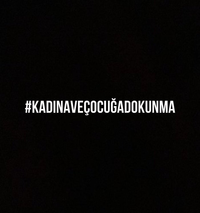 hasanntuncel's tweet photo. #KadınaVeÇocuğaDokunma