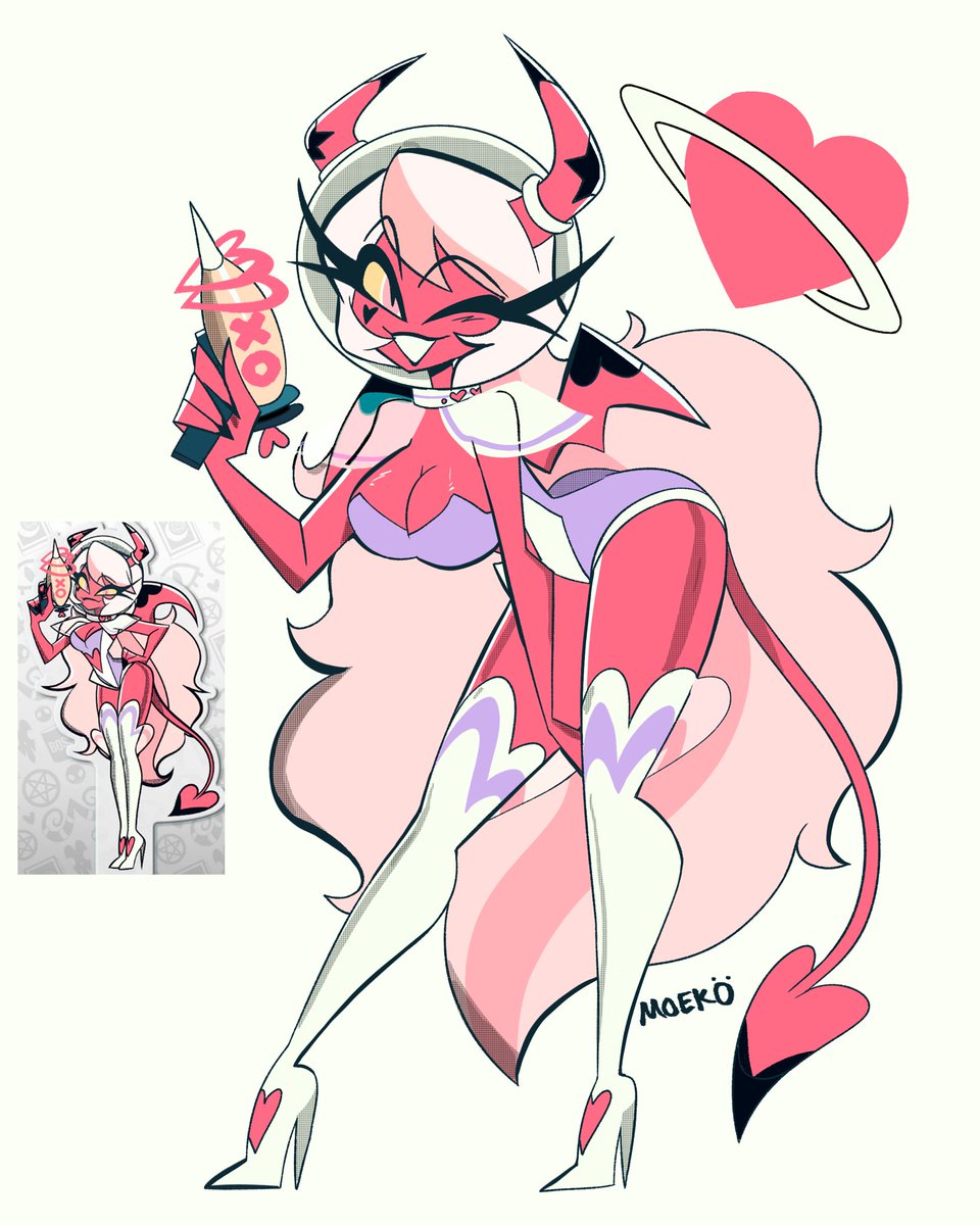 moekopup's tweet photo. VEROSIKA IS STUNNING IN THE NEW MERCH DROP ✨🚀

#HelluvaBossFanart #HelluvaBoss #VerosikaMayday https://t.co/N1WGi4sPmw
