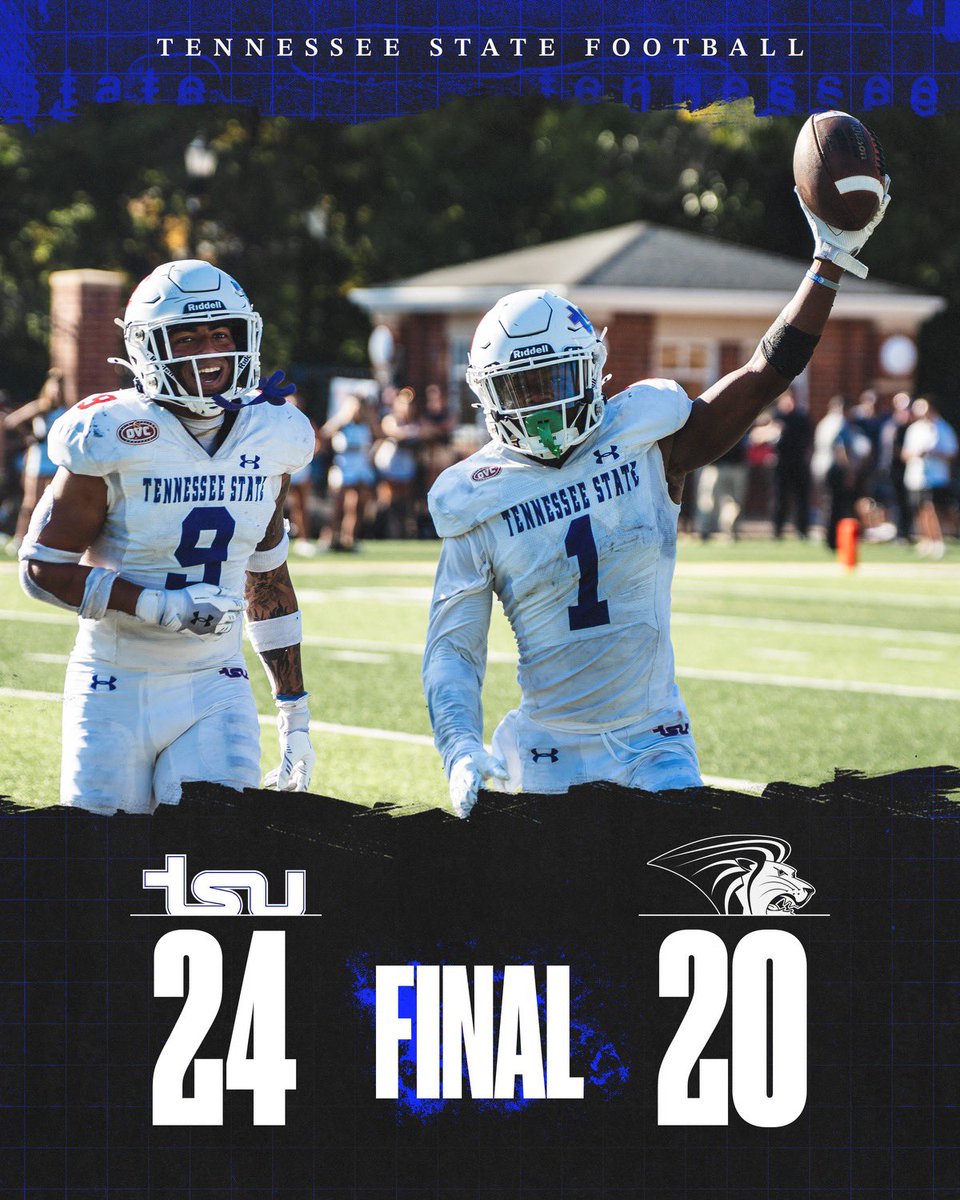 Tennessee State Football (@tsutigersfb) on Twitter photo We head into Homecoming Week 2-1 in <a href="/BigSouthOVCFB/">OVC-Big South Football Association</a> play. We better see you at <a href="/NissanStadium/">Nissan Stadium</a> on Saturday 5 PM kickoff. We head into Homecoming Week 2-1 in <a href="/BigSouthOVCFB/">OVC-Big South Football Association</a> play. We better see you at <a href="/NissanStadium/">Nissan Stadium</a> on Saturday 5 PM kickoff.