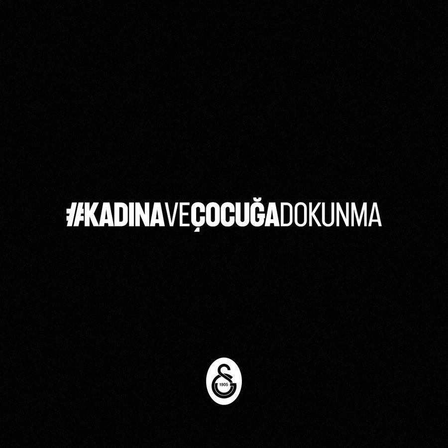 Galatasaray'ın paylaşımı:

#KadınaVeÇocuğaDokunma