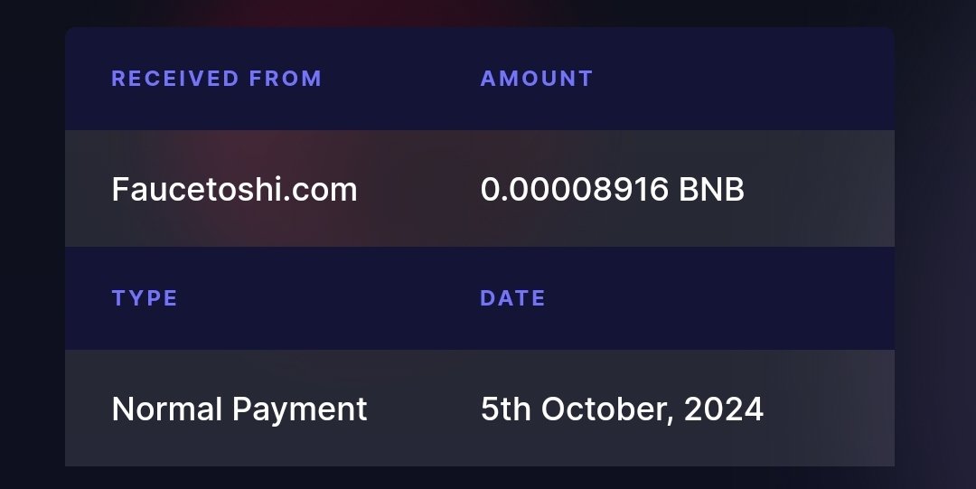 yourfirstBTC_'s tweet photo. #October5 

0.00008916 #BNB from FAUCETOSHI

Start earning your own #Crypto with them!🤑👇
https://t.co/3sAE5Q79oR

#CryptOctober https://t.co/BZEcpjaxN5