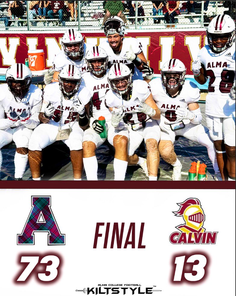 Alma College Football (@almascotsfb) on Twitter photo 
