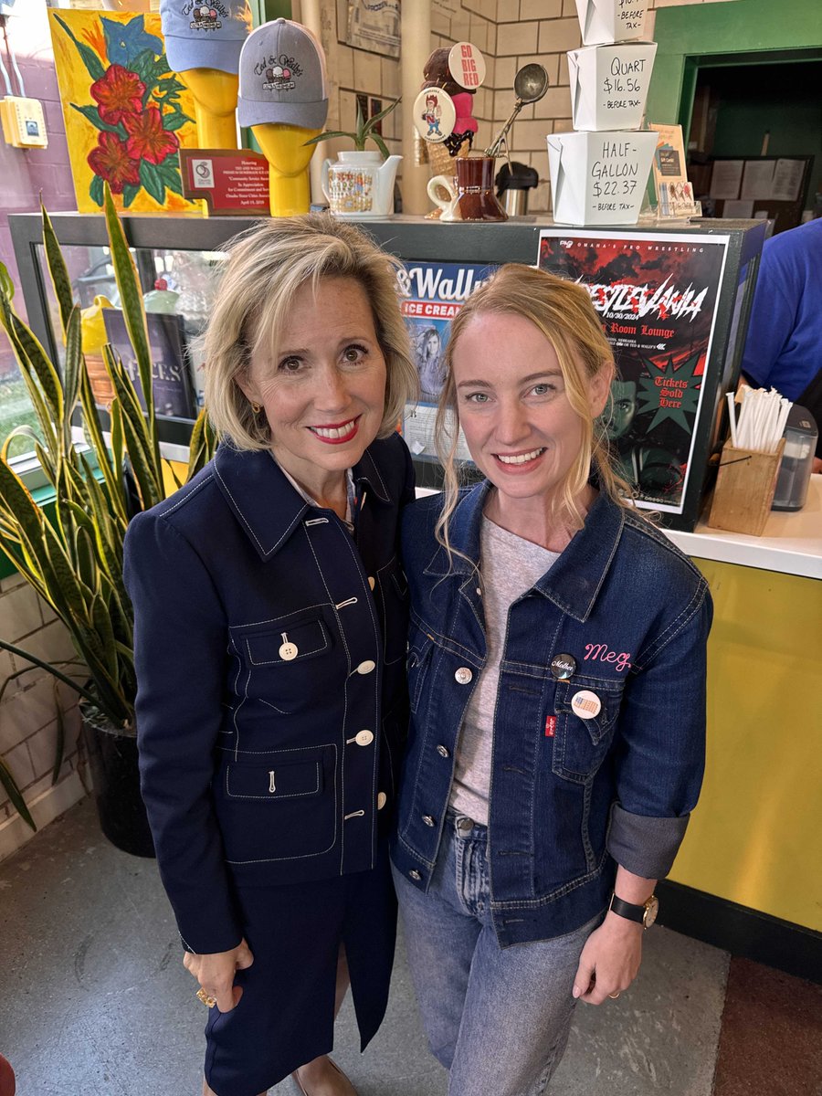 It was such a pleasure to welcome our future Second Lady, Gwen Walz, to District 8 today for some ice cream at Ted and Wally’s! In Nebraska, voting has already started! If you requested a mail-in ballot, make sure to get that in, and make your plan to vote on November 5.