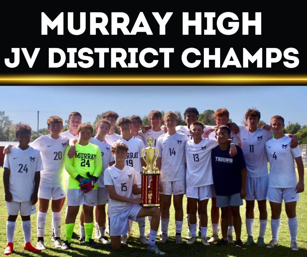 Congratulations to our JV Soccer team for winning the district tournament! Our future continues to look bright! Great job gentlemen!
