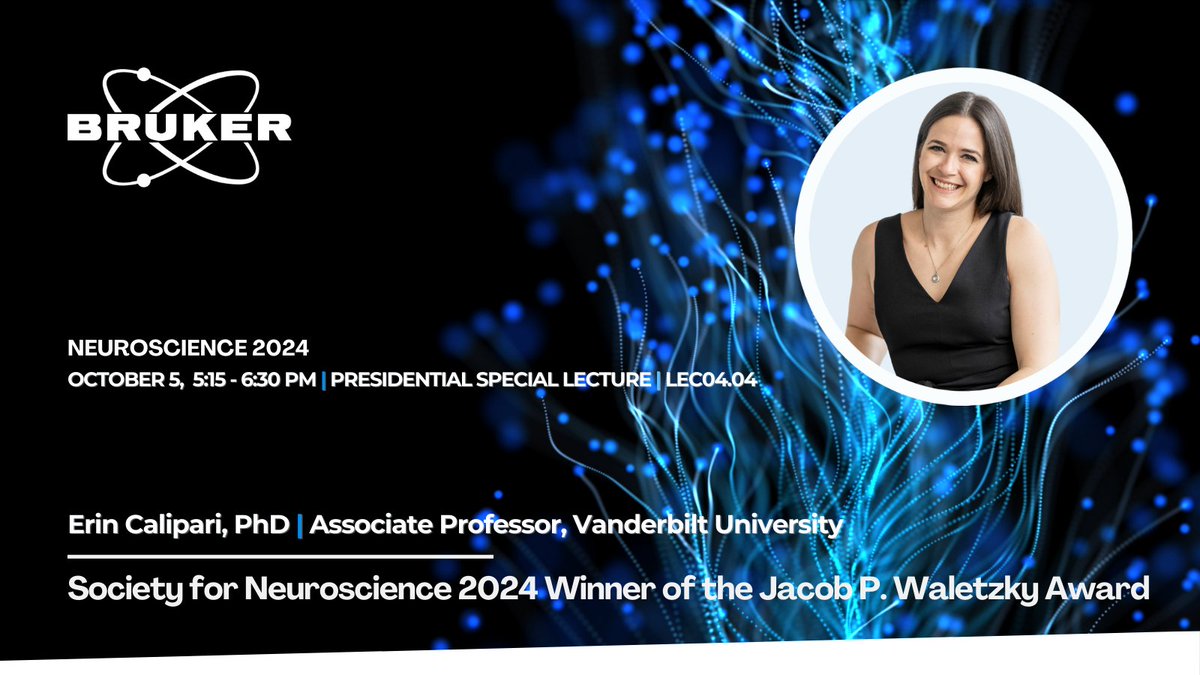 Inscopix (@inscopix) on Twitter photo 🎉Congrats to <a href="/TheErinCalipari/">Dr.ErinCalipari</a> on winning the Jacob P. Waletzky Award at #SfN24! 🏆Her remarkable contributions continue to inspire and push the boundaries of research. Don’t miss this session.
📅 Saturday, October 5 | 5:15 PM - 6:30 PM
📍 LEC04.04 ➡️ hubs.ly/Q02Sg9yb0 🎉Congrats to <a href="/TheErinCalipari/">Dr.ErinCalipari</a> on winning the Jacob P. Waletzky Award at #SfN24! 🏆Her remarkable contributions continue to inspire and push the boundaries of research. Don’t miss this session.
📅 Saturday, October 5 | 5:15 PM - 6:30 PM
📍 LEC04.04 ➡️ hubs.ly/Q02Sg9yb0