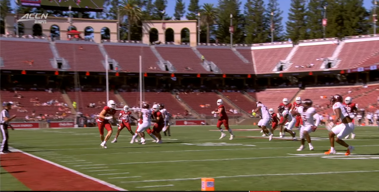 BryanDFischer's tweet photo. Dozens turned out for Stanford's first ACC home game. https://t.co/n1zUVmBSkw
