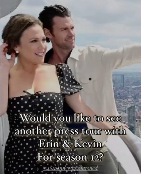 Would you want 
another press tour 
for season 12
When Calls The Heart ❤️ 

This press tour keeps on giving ❤️🙌🏻

What is your wish?

<a href="/erinkrakow/">Erin Krakow</a> @kevin_mcgarry_w 
#ErinKrakow #KevinMcGarry #McGarries #Hallmark #WCTH #Hearties #press