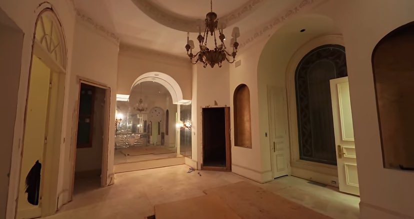 Still photos from his abandoned mansion outside of Atlanta. Nice floor boards  right outside of his master bathroom. Underground tunnels? Sick fk. <a href="/Diddy/">LOVE</a>  #NoDiddy