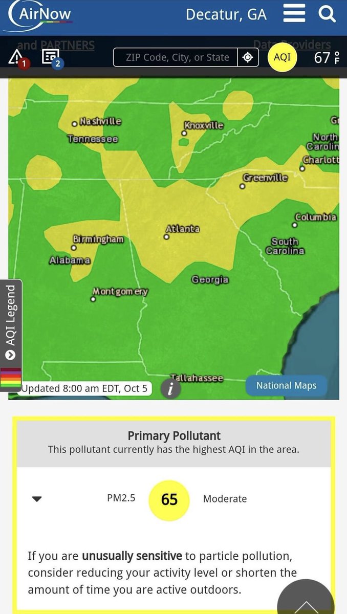 FaatiTheStreet's tweet image. These are from 9am this morning
The (AQI) has been moderate-poor and there is a constant health hazard for anyone in the ‘sensitive’ group which includes:
 
• children
• the elderly 
• the disabled
• animals/wildlife 
• people with allergies 
• asthmatics/ COPD
#BioLabFire