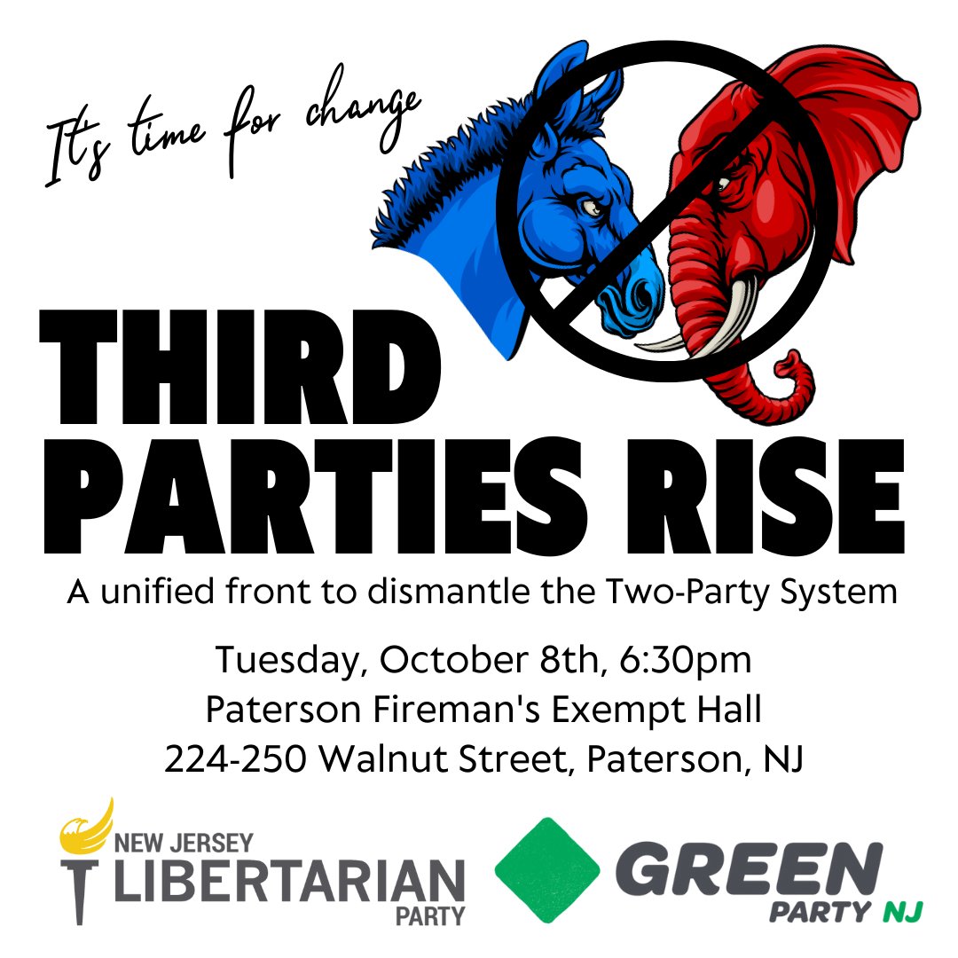 BrunoNJ9th's tweet photo. Join us as we unite to rise up against the broken two-party system. Together, we can reclaim our voice and restore true representation to the people.

RSVP here:

https://t.co/jGo1T4J0NJ https://t.co/Vg3DapsD6w