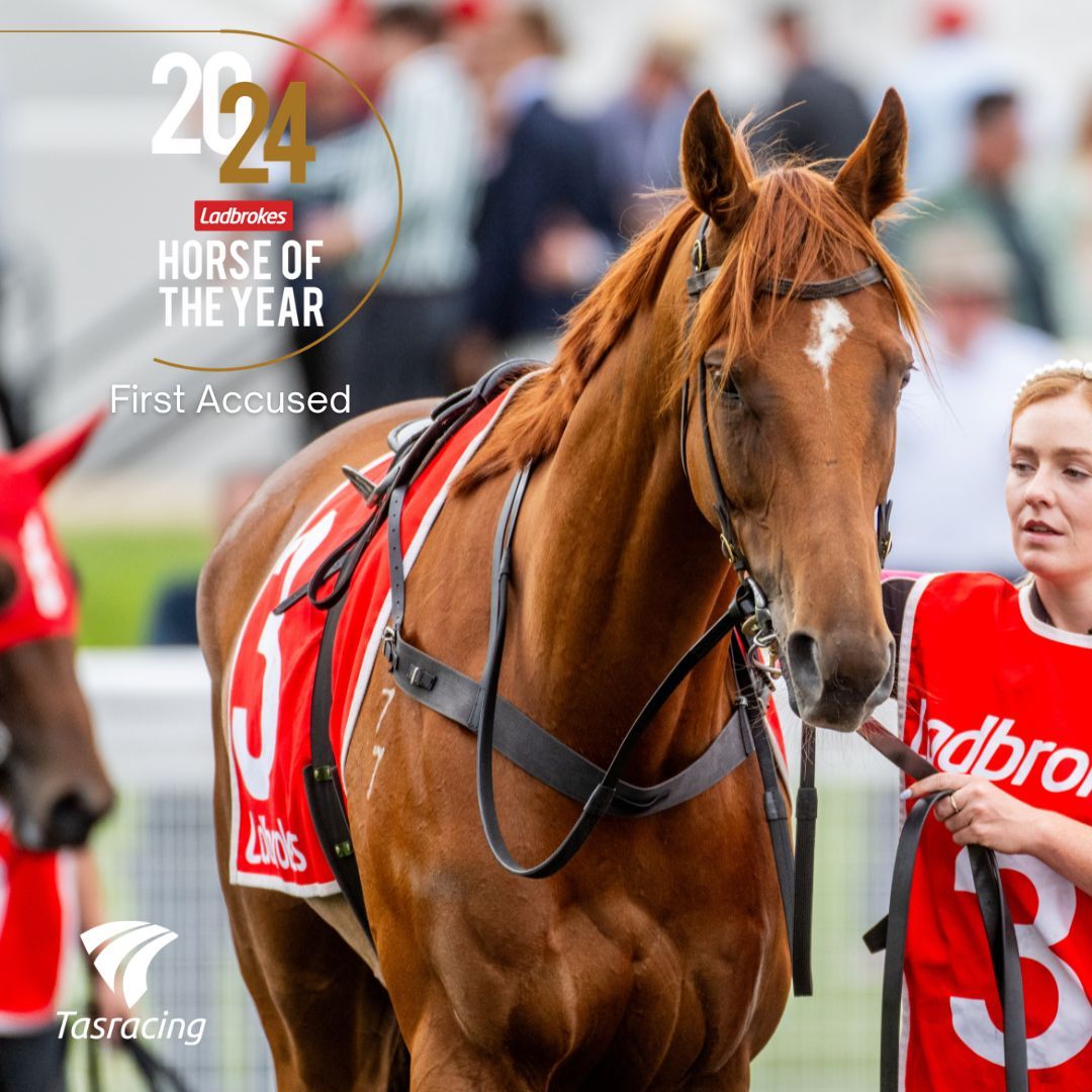 The Glenn Stevenson-trained gelding First Accused, which won the Listed Newmarket Handicap and the Listed Tasmanian Stakes, was named the <a href="/ladbrokescomau/">Ladbrokes Australia</a> 2023/24 Tasmanian Horse of the Year at the Annual awards in Hobart last night - buff.ly/47Wiqt3