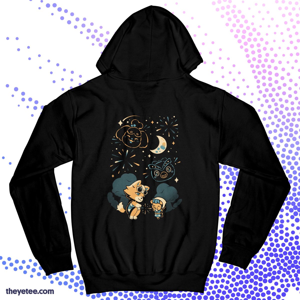 「Let's light up the night sky together! D」|The Yetee 🌈のイラスト