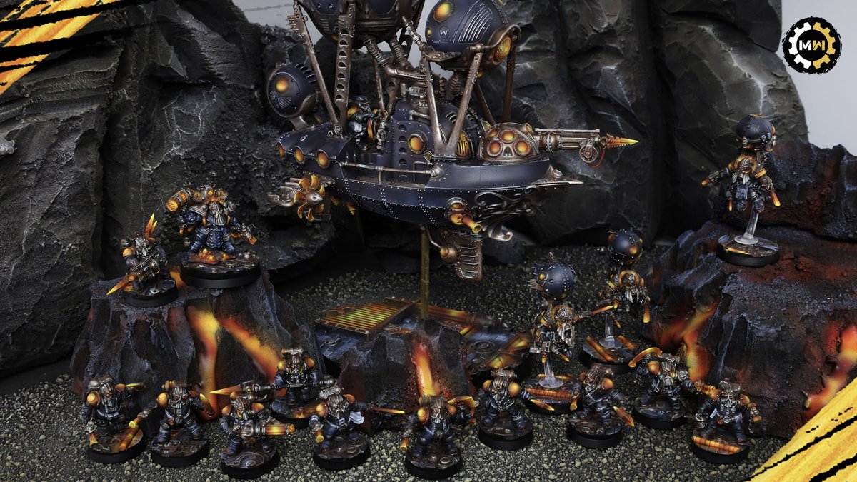 minis_for_war's tweet image. Kharadron Overlords painted in a lava color scheme 🌋🖌
Do you like alternative color patterns? 🎨