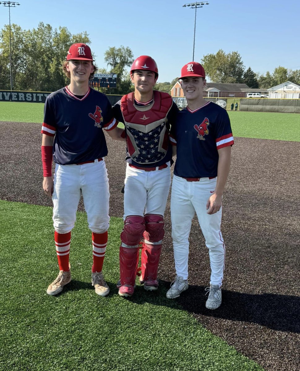 Play9Sports (@play9sports) on Twitter photo 🔥𝑩𝒊𝒓𝒅𝒊𝒆𝒔 𝑩𝒖𝒛𝒛𝒊𝒏🔥
The St. Louis Redbirds 18u Prime squad (<a href="/stlredbirdsbase/">St Louis Redbirds</a>) was dominant on the bump today at Lindenwood.
Evan Wade, Tanner Abram, Gavin Ipinis, and Reid Murray combined to allow just 𝟏 𝐇𝐈𝐓 over 14 innings today - 𝐒𝐓𝐑𝐈𝐊𝐈𝐍𝐆 𝐎𝐔𝐓 𝟐𝟏 🔥𝑩𝒊𝒓𝒅𝒊𝒆𝒔 𝑩𝒖𝒛𝒛𝒊𝒏🔥
The St. Louis Redbirds 18u Prime squad (<a href="/stlredbirdsbase/">St Louis Redbirds</a>) was dominant on the bump today at Lindenwood.
Evan Wade, Tanner Abram, Gavin Ipinis, and Reid Murray combined to allow just 𝟏 𝐇𝐈𝐓 over 14 innings today - 𝐒𝐓𝐑𝐈𝐊𝐈𝐍𝐆 𝐎𝐔𝐓 𝟐𝟏