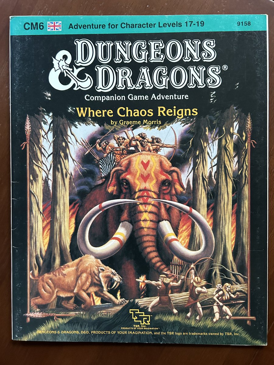 tiny_warfare's tweet image. Visiting out of town and hit up the local FLGS. And a score!
CM6 Where Chaos Reigns! 
#TTRPG #DnD #BECMI #TSR