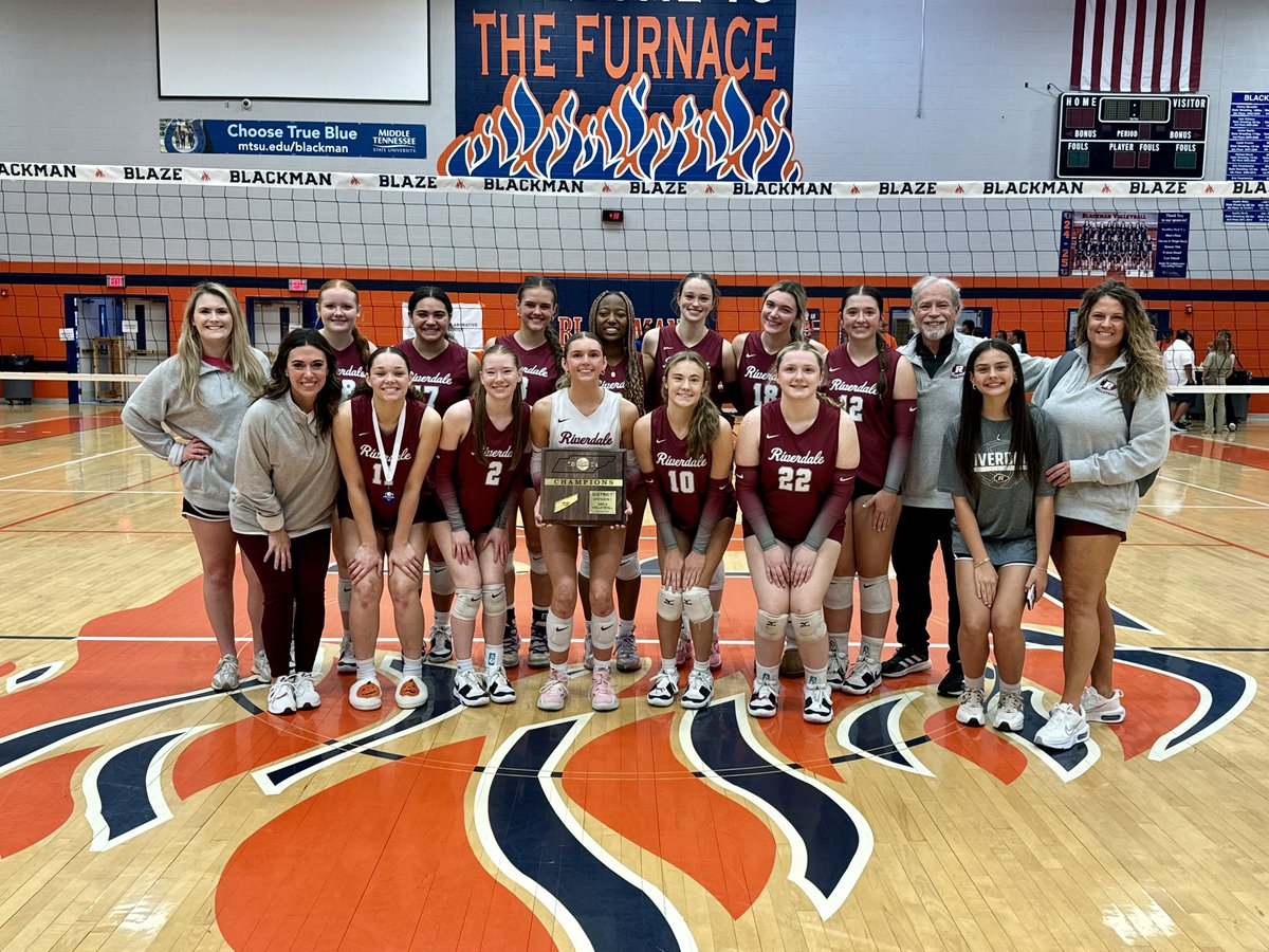Riverdale Volleyball (@riverdalevb) on Twitter photo DISTRICT CHAMPS!!!! So proud of this team. They fought through adversity today and our staff is in awe of them!!! Next stop: hosting Regions!!! ❤️💛💪🏽🏹 <a href="/RiverdaleHighTN/">Riverdale HS</a> <a href="/RHS_sports/">RiverdaleSports</a> <a href="/RHS_SID/">David Limbaugh</a> DISTRICT CHAMPS!!!! So proud of this team. They fought through adversity today and our staff is in awe of them!!! Next stop: hosting Regions!!! ❤️💛💪🏽🏹 <a href="/RiverdaleHighTN/">Riverdale HS</a> <a href="/RHS_sports/">RiverdaleSports</a> <a href="/RHS_SID/">David Limbaugh</a>
