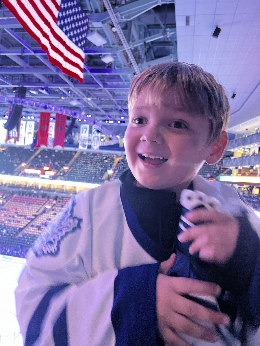 Nothing like finding out you made your hockey while at a <a href="/MapleLeafs/">Toronto Maple Leafs</a> game!!! #leafsforever #futureleaf #goleafsgo